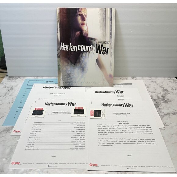 Harlan County Movie Press Kit Showtime War 2000 Holly Hunter Stellan Skarsgard - Picture 9 of 9